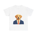 Labrador in Suit T-Shirt — Funny Dog Portrait Tee for Pet Lovers